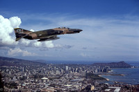 F-4E, 59th TFS, Eglin AFB, over Honolulu